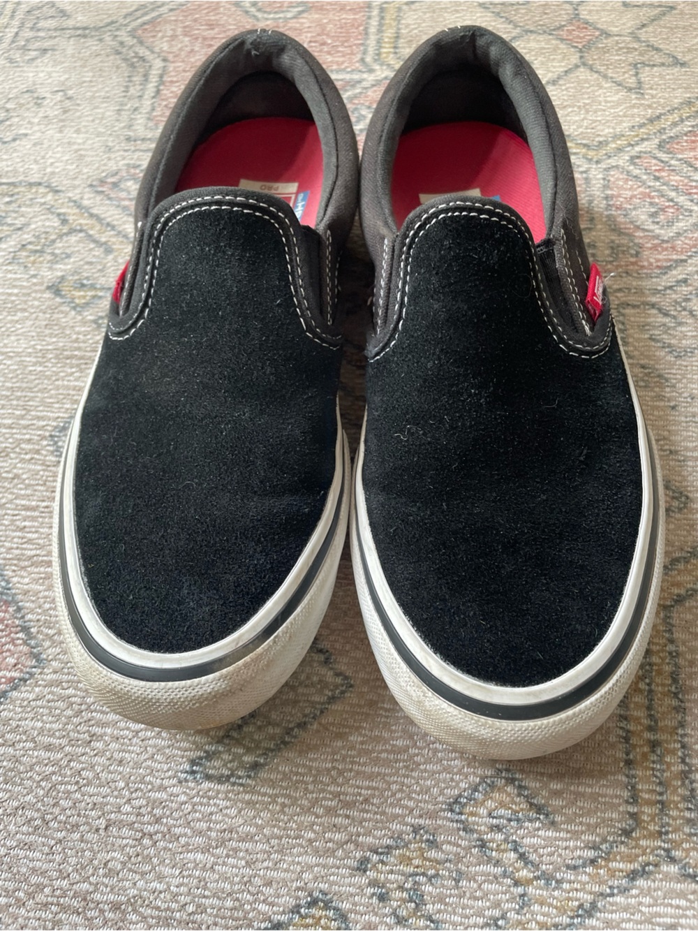Vans Pro Black Canvas Slip-Ons Size M6/W7.5